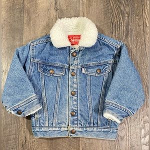 LEVI’S Vintage Kids Sherpa Trucker Jean Jacket - Size 4T
